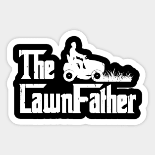 The Lawn father funny Lawn Mowing Gardening Gardener Sticker